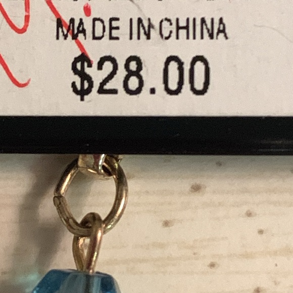 WHITE HOUSE BLACK MARKET Gold Tone, Rhinestones & Green Stones & Beads Earrings - Picture 6 of 6